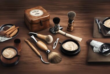 old fashioned shaving kit