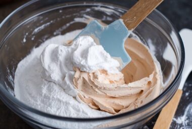 cornstarch and shaving cream