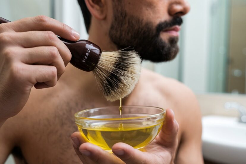 how to use shaving oil