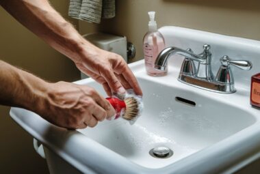 how to clean shaving brush?