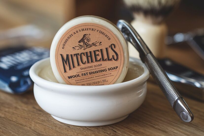 mitchell's wool fat shaving soap