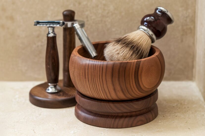 wooden shaving bowl