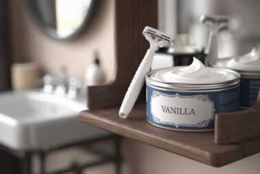 vanilla shaving cream