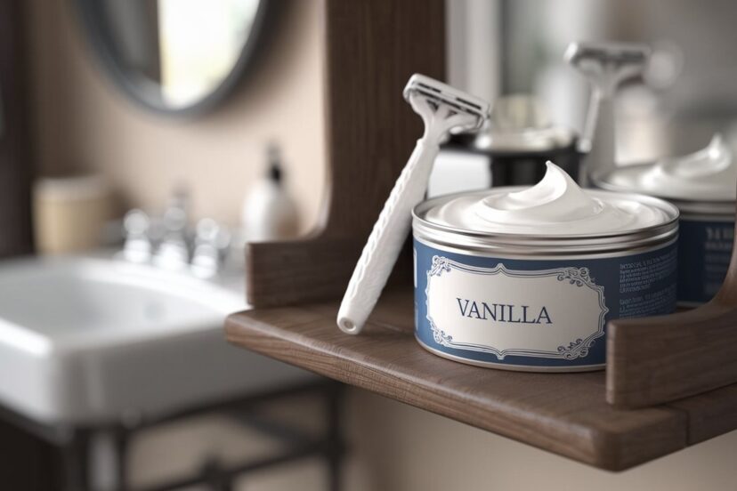 vanilla shaving cream
