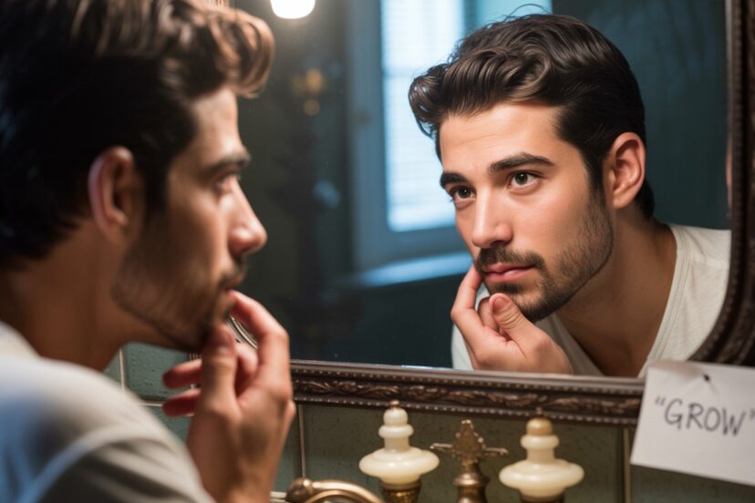facial hair growth